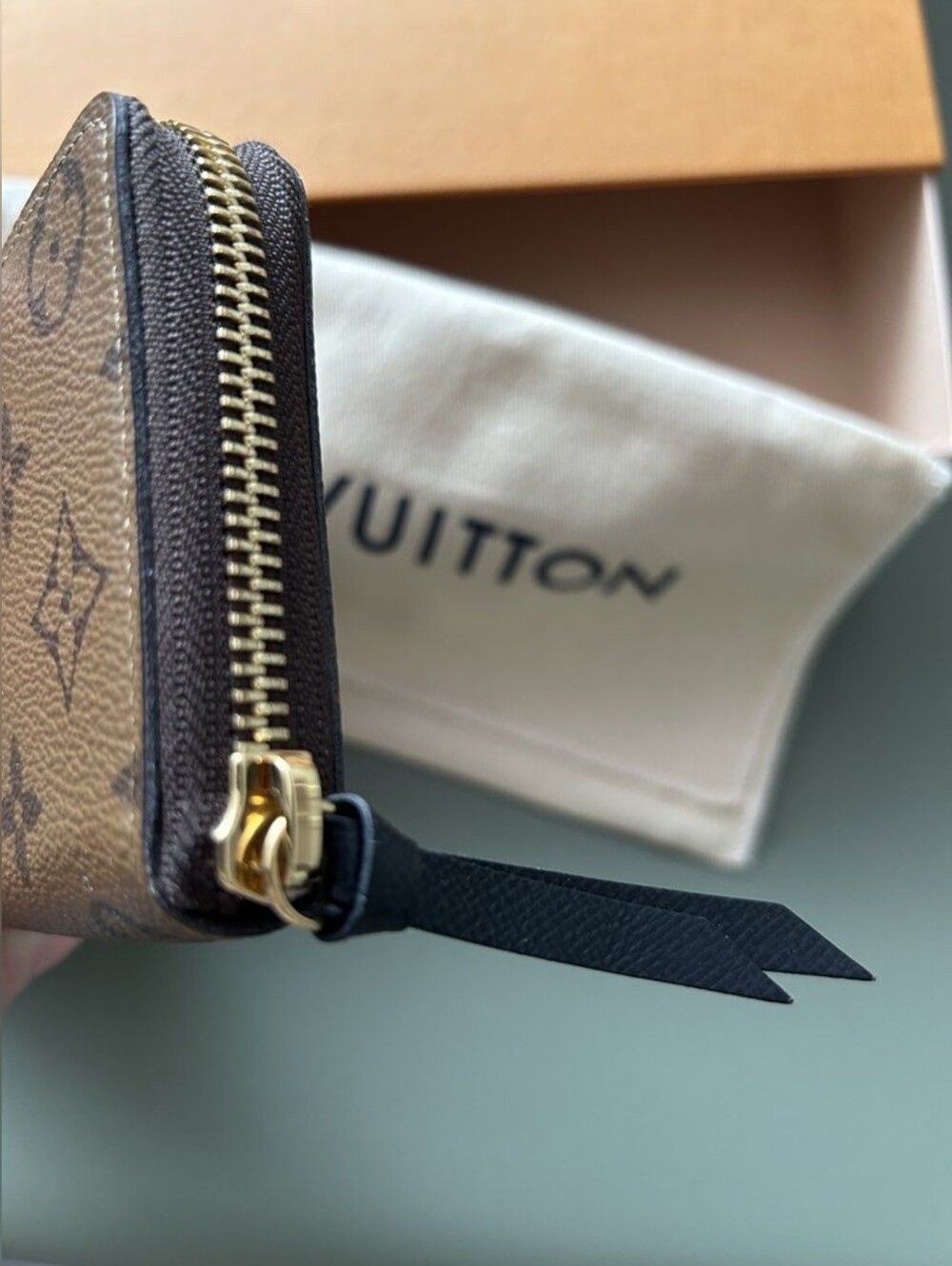 Louis Vuitton Monogram Reverse Canvas Zip Clémence Wallet - Picture 3 of 8